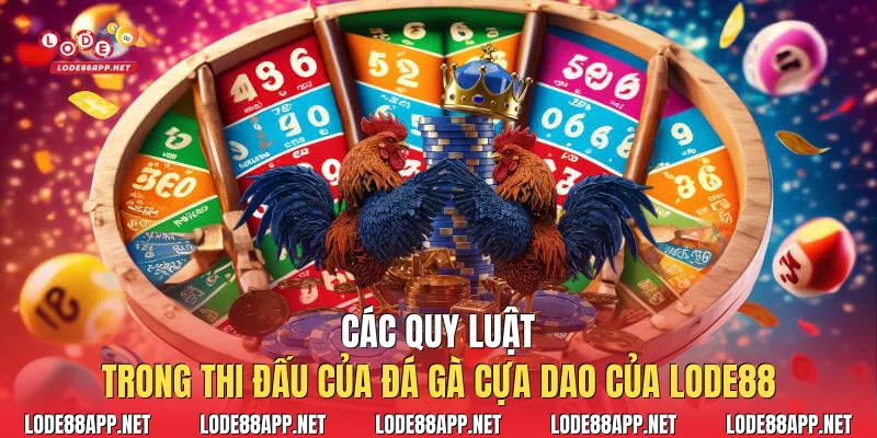 Các quy luật trong thi đấu của đá gà cựa dao của Lode88